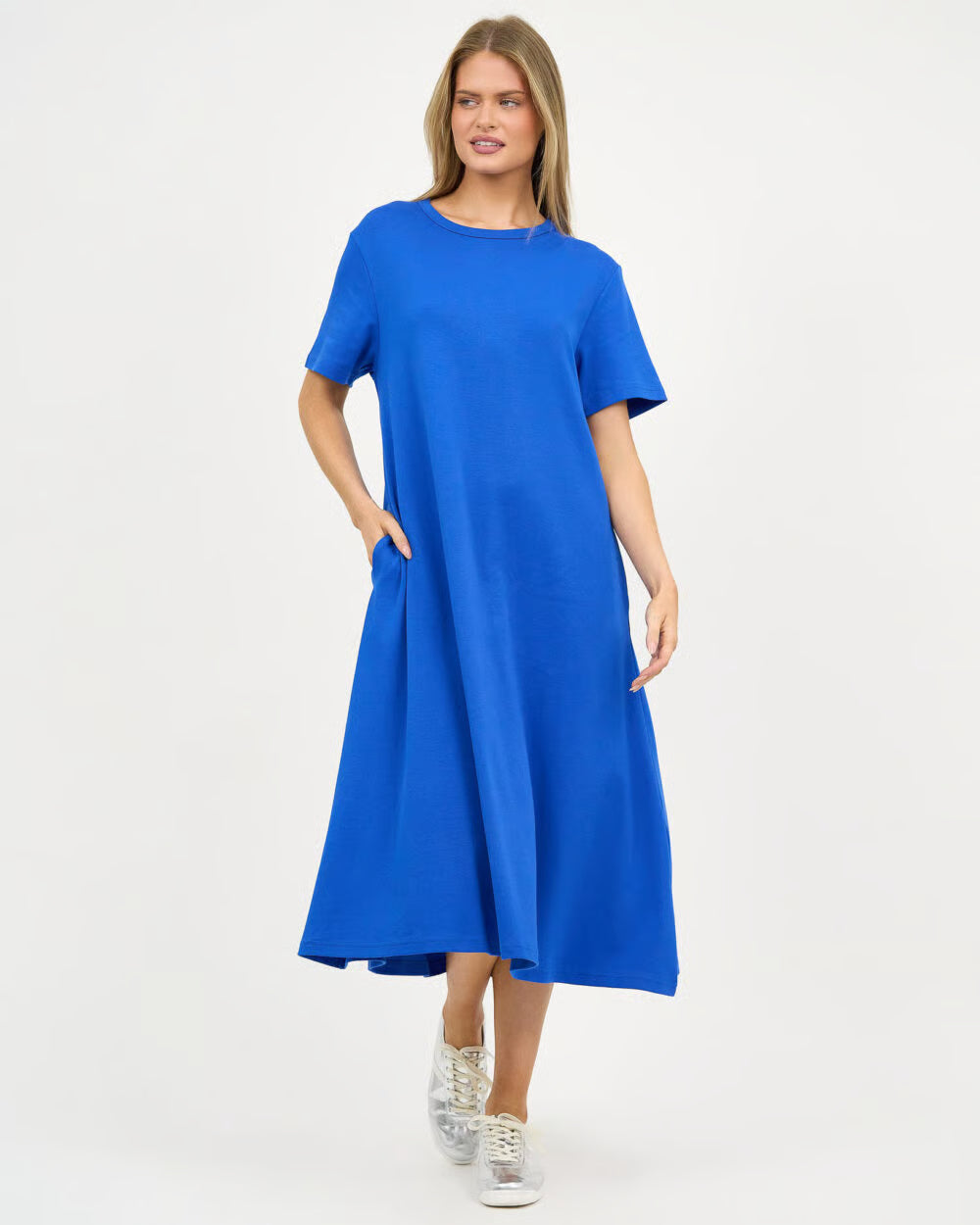 royal blue jersey dress Jersey Dress (Royal Blue)