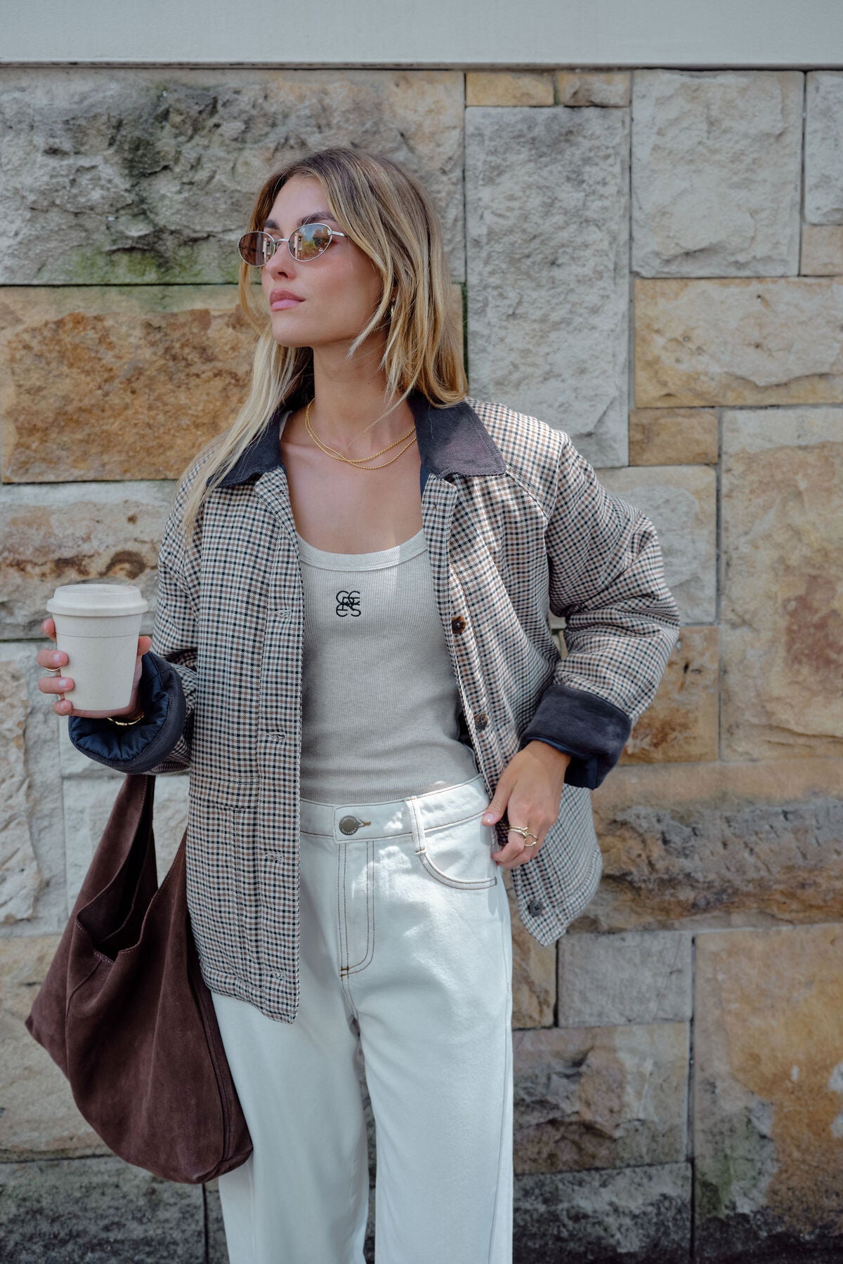 andmary Blair basic jacket チェック ジャケット Blair Barn Jacket (Check) - Something For Me​​