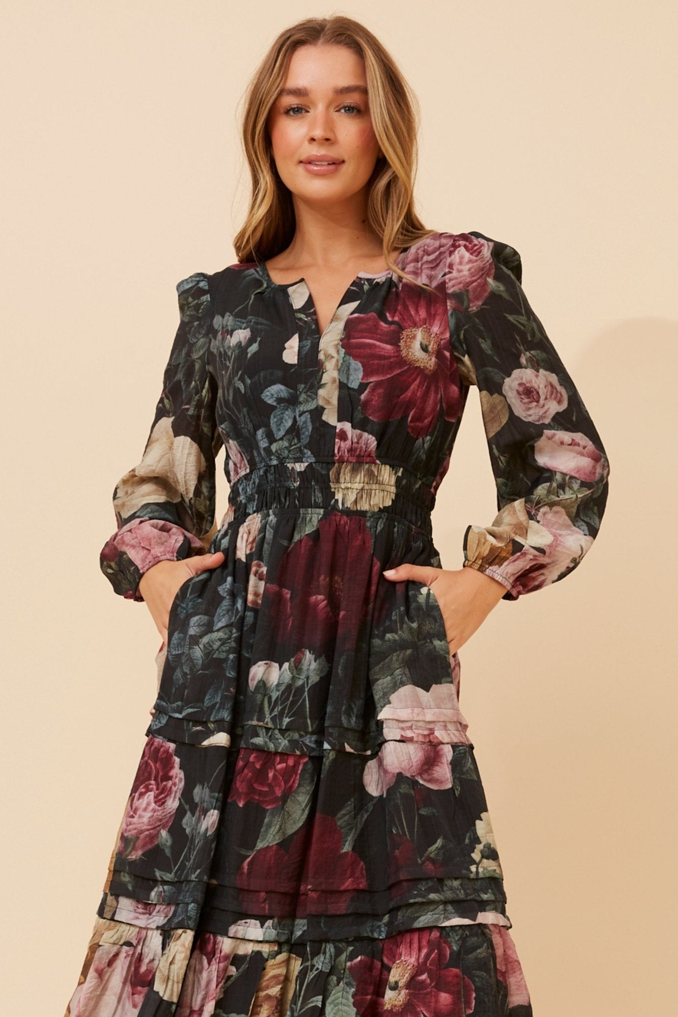Bonina Floral Maxi Dress - Something For Me