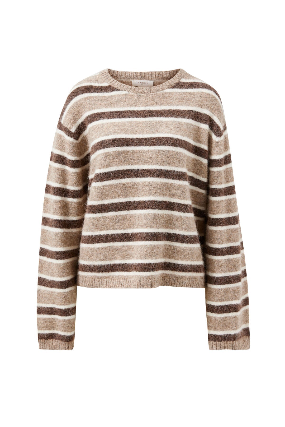 Bonnie Lofty Knit (Oat Marle Stripe) - Something For Me