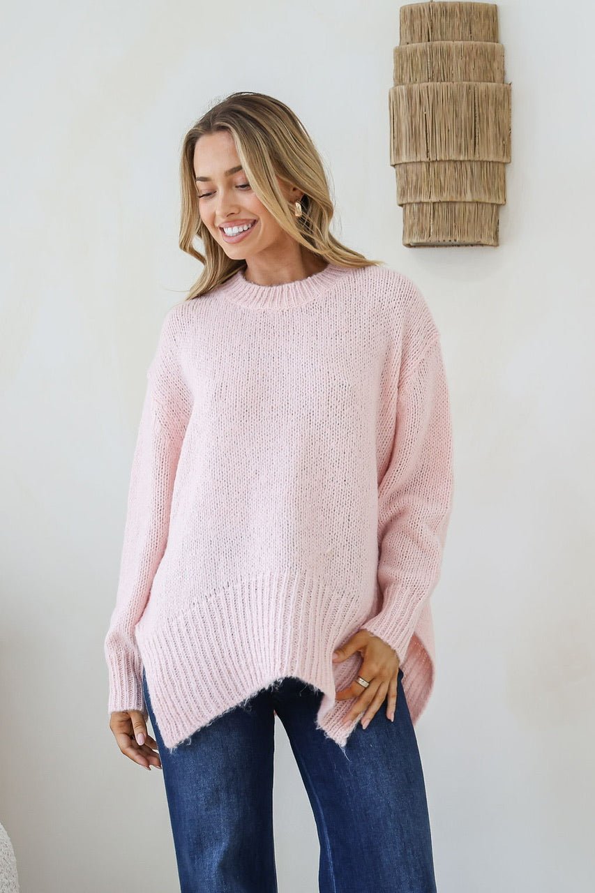 Canyon Slouch Knit (Blush) - Something For Me