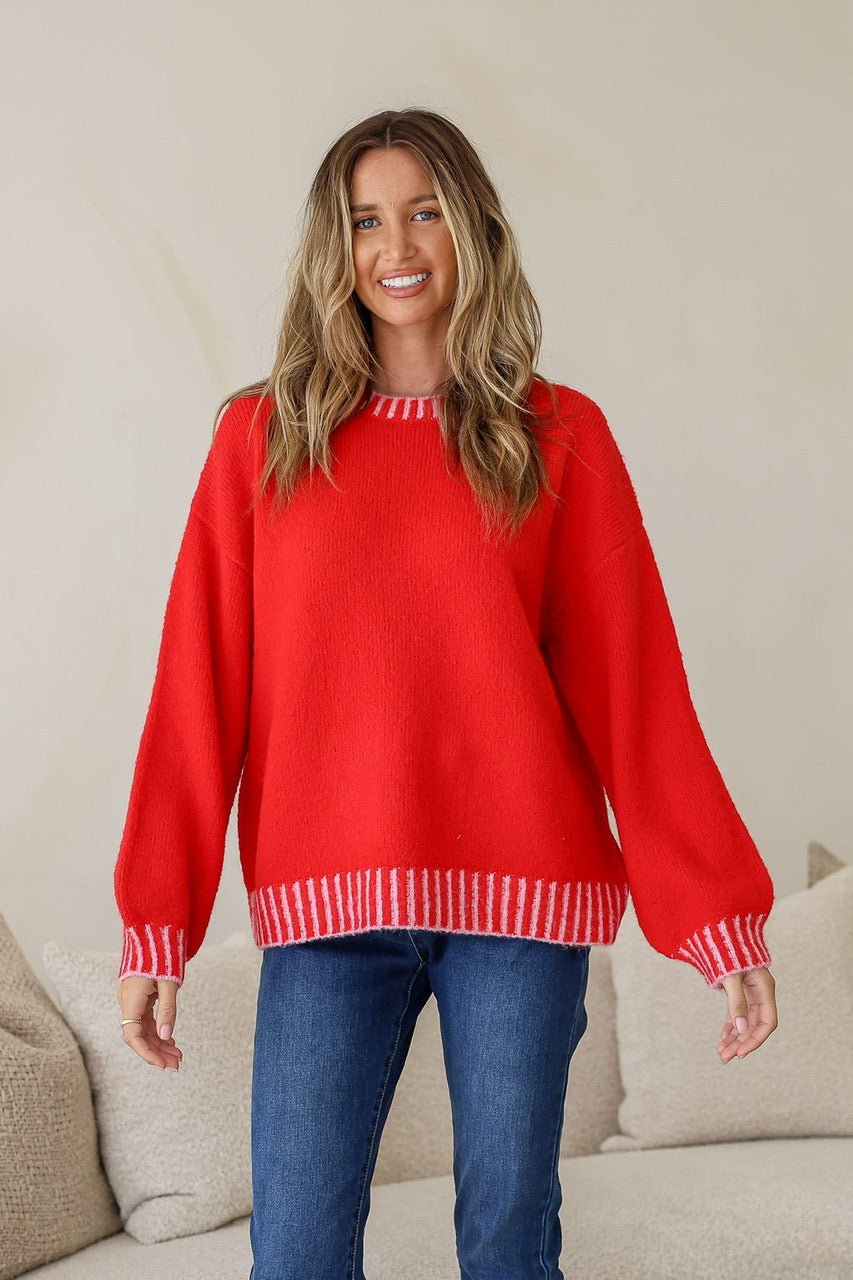 Charlie Jumper (Red/Pink) - Something For Me