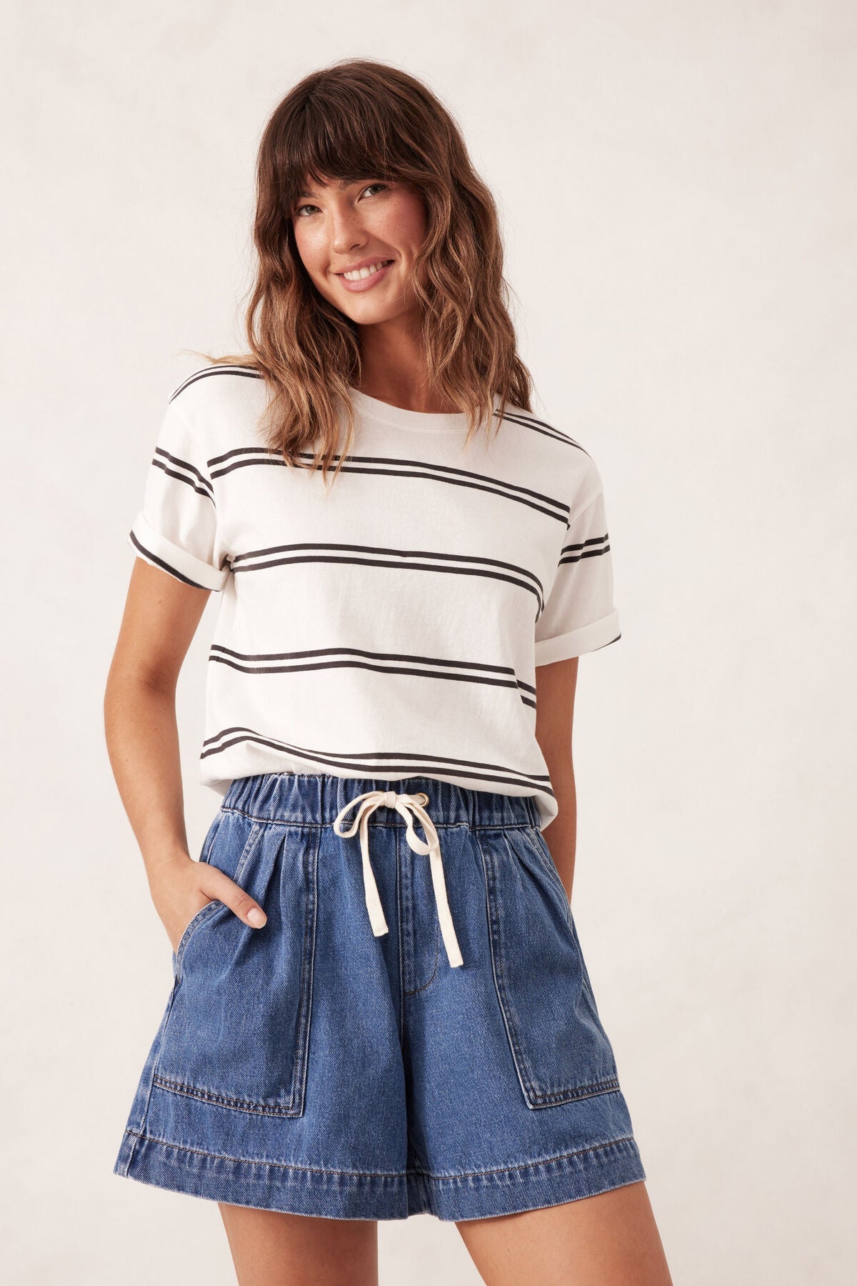 Darcy Relaxed Everyday Short (Washed Indigo) - Something For Me