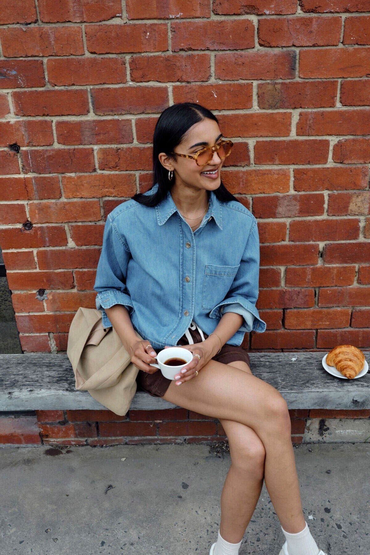 Elle Essential Shirt (Vintage Blue) - Something For Me