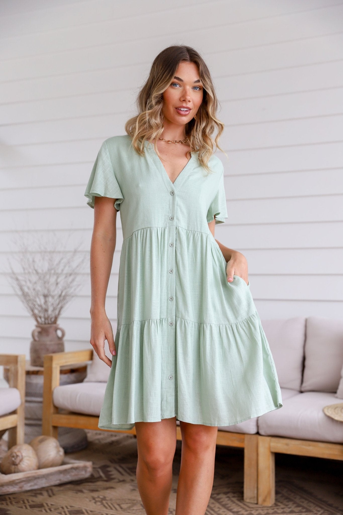 Faith Dress (Avocado) - Something For Me