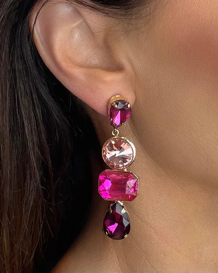 Gweneth Rhinestone Drop Earrings - Something For Me