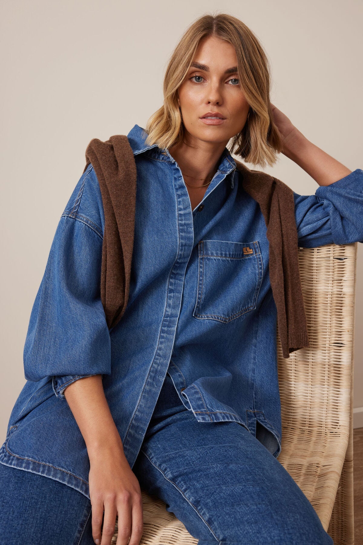 Gwynne Shirt (Fresh Indigo) - Something For Me