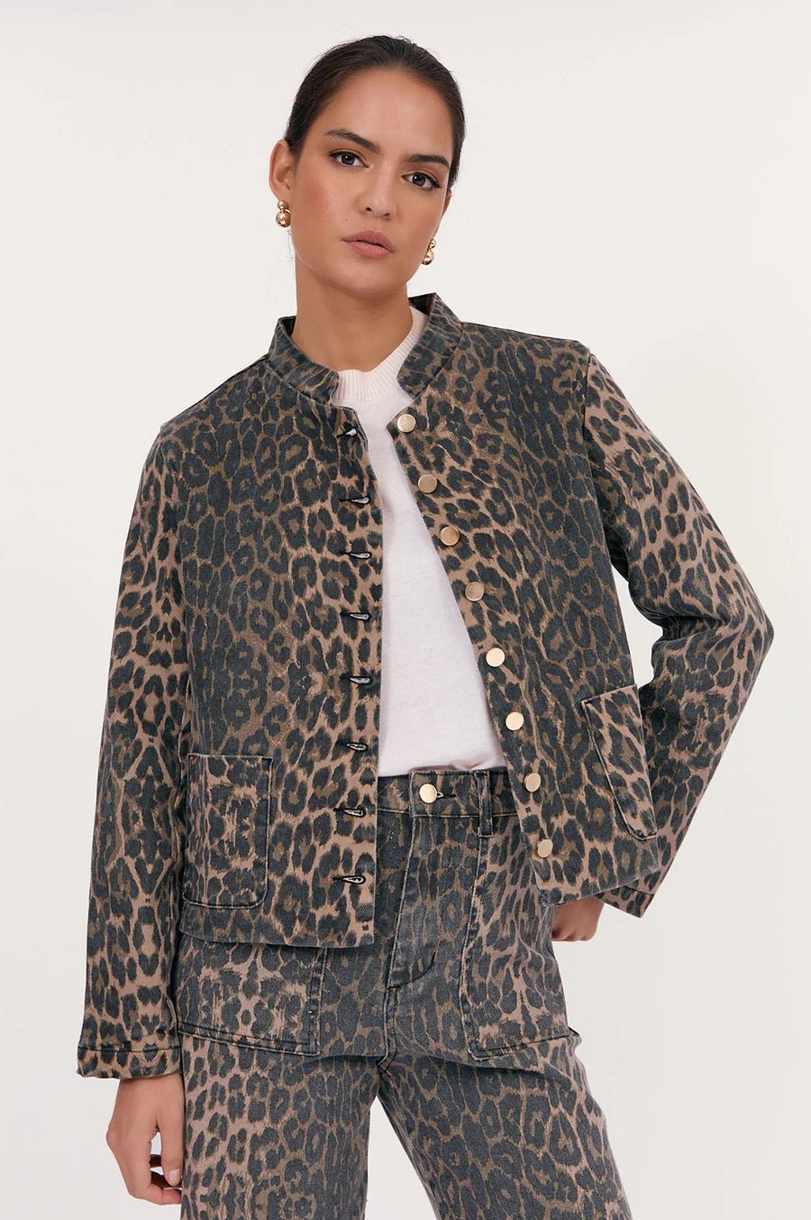 Heather Leopard Print Jacket - Something For Me