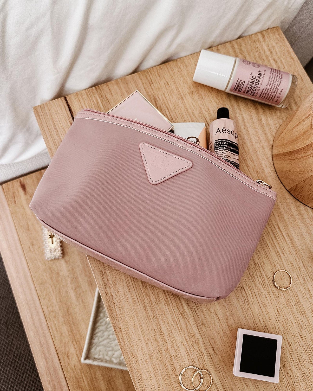 Iggy Cosmetic Case (Blush Pink) - Something For Me