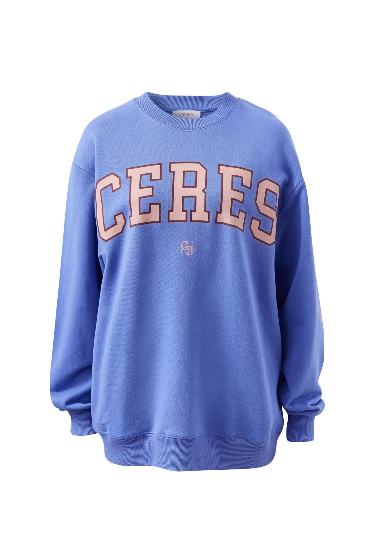 Isla Oversized Slouchy Crew (Vintage Blue Pink Clay Burnt Toffee Heritage) - Something For Me