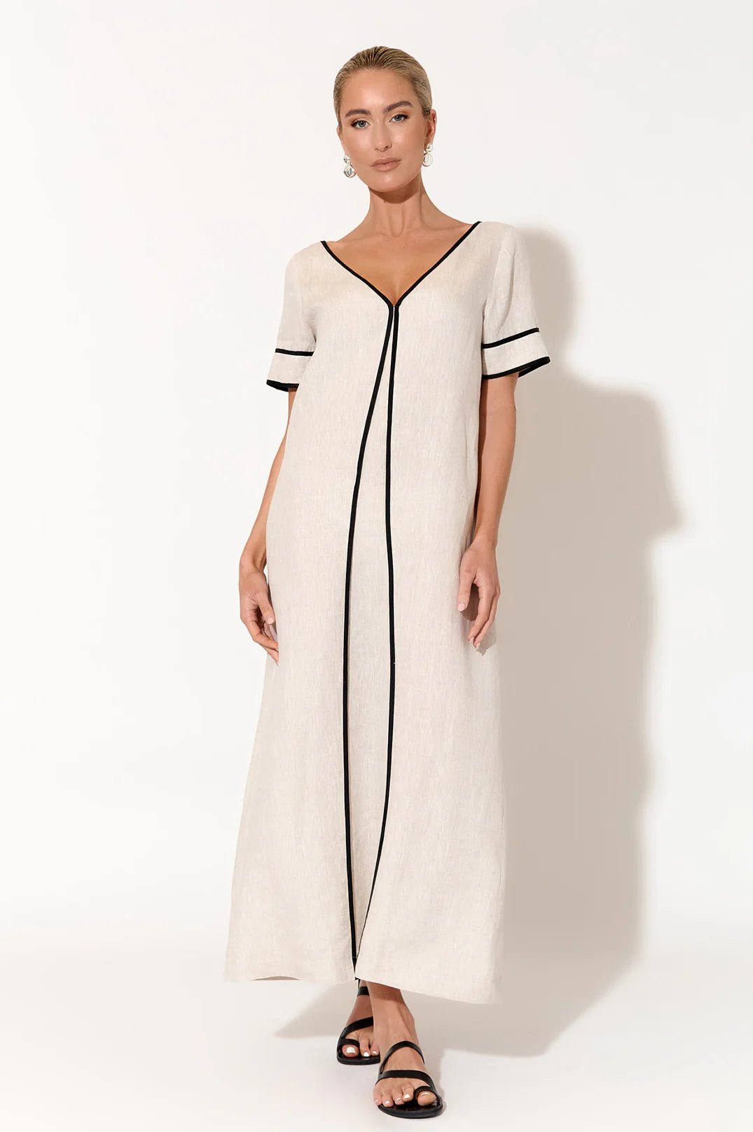Juniper Contrast Maxi Dress (Natural)