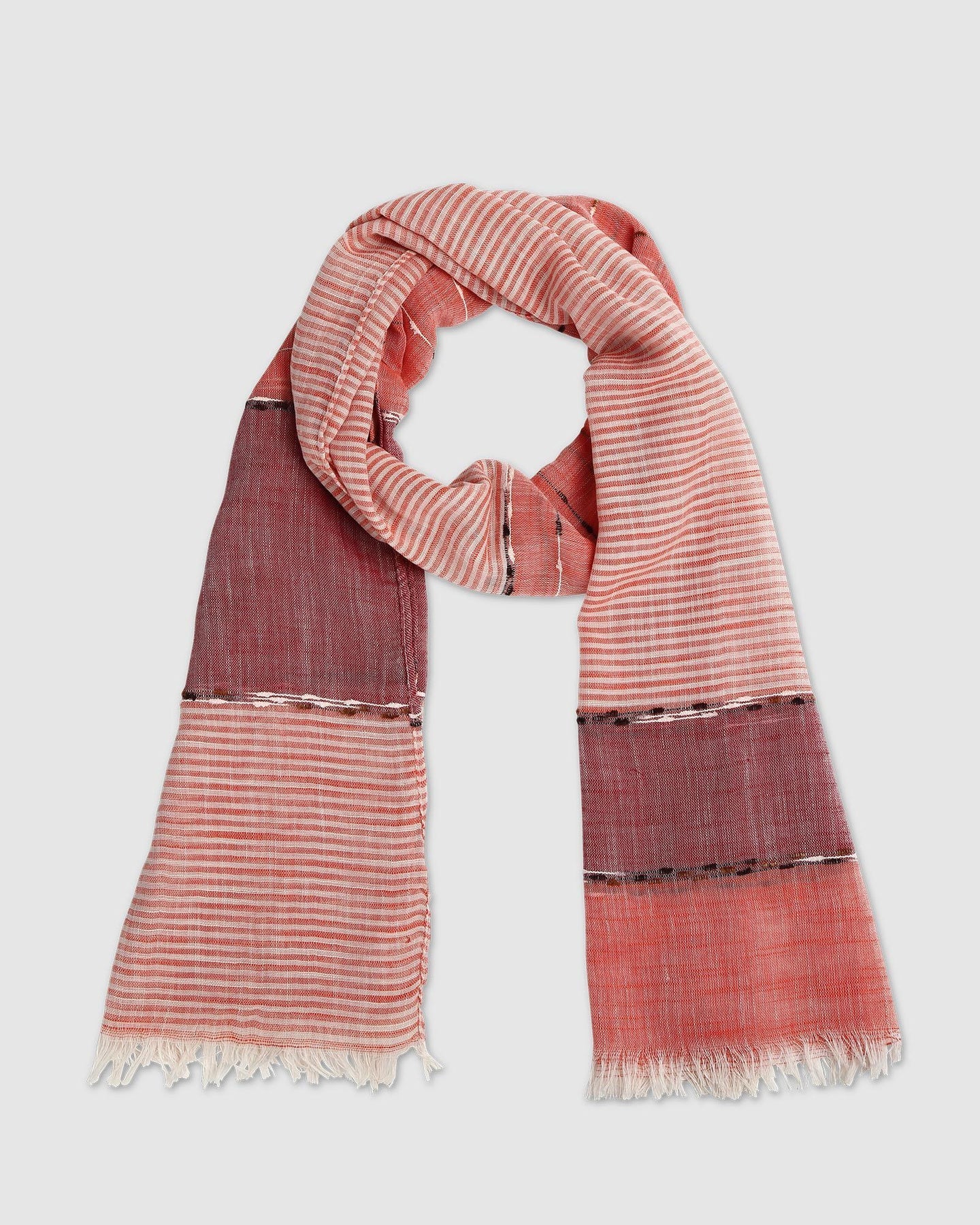 Lottie Scarf (Coral/White) - Something For Me