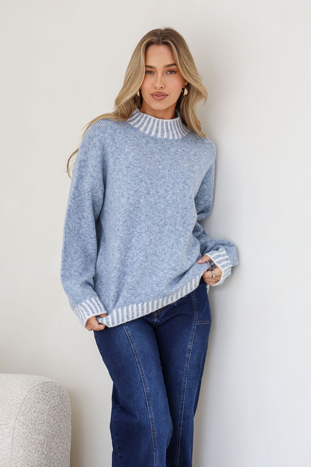 Maggie Knit (Denim) - Something For Me