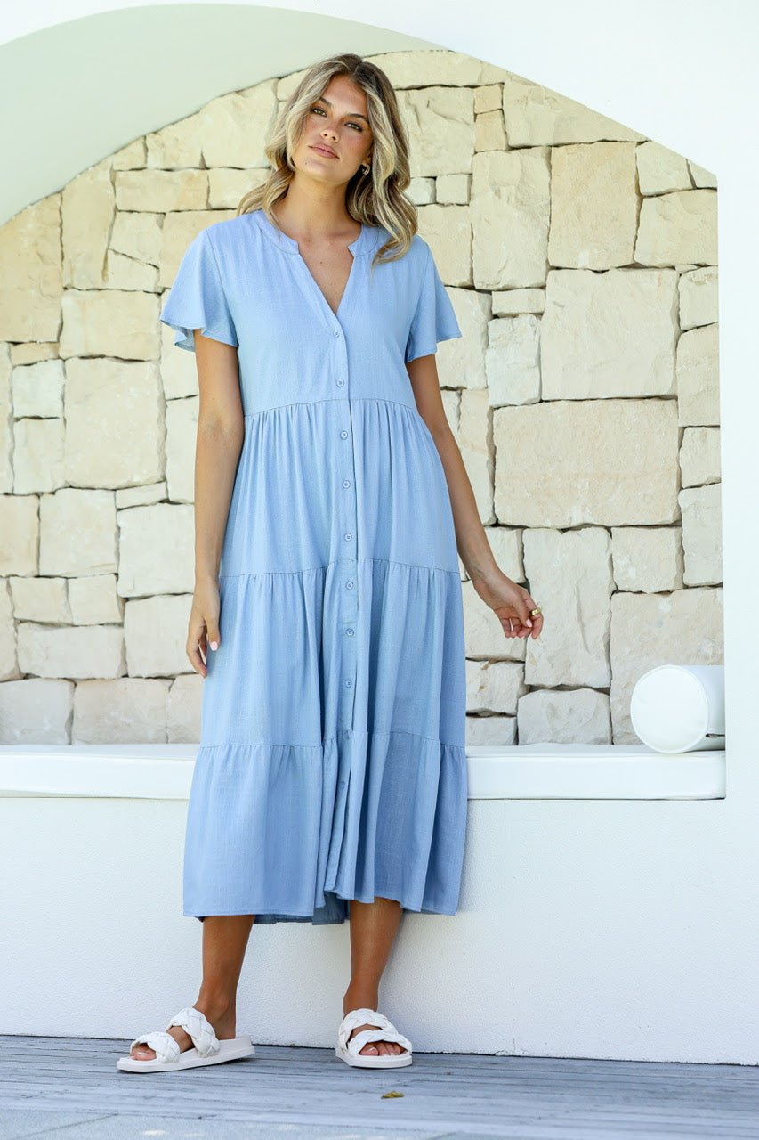 Miley Dress (Soft Blue) - Something For Me