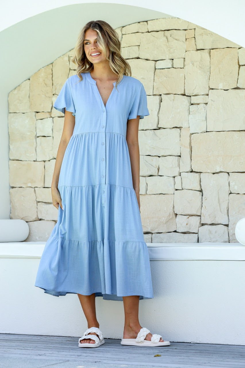Miley Dress (Soft Blue) - Something For Me