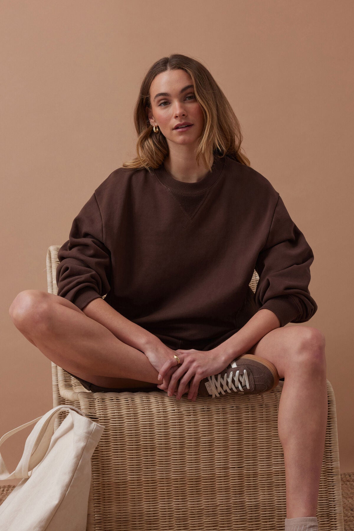 Ruby Reverse Panel Crew (Chocolate) - Something For Me