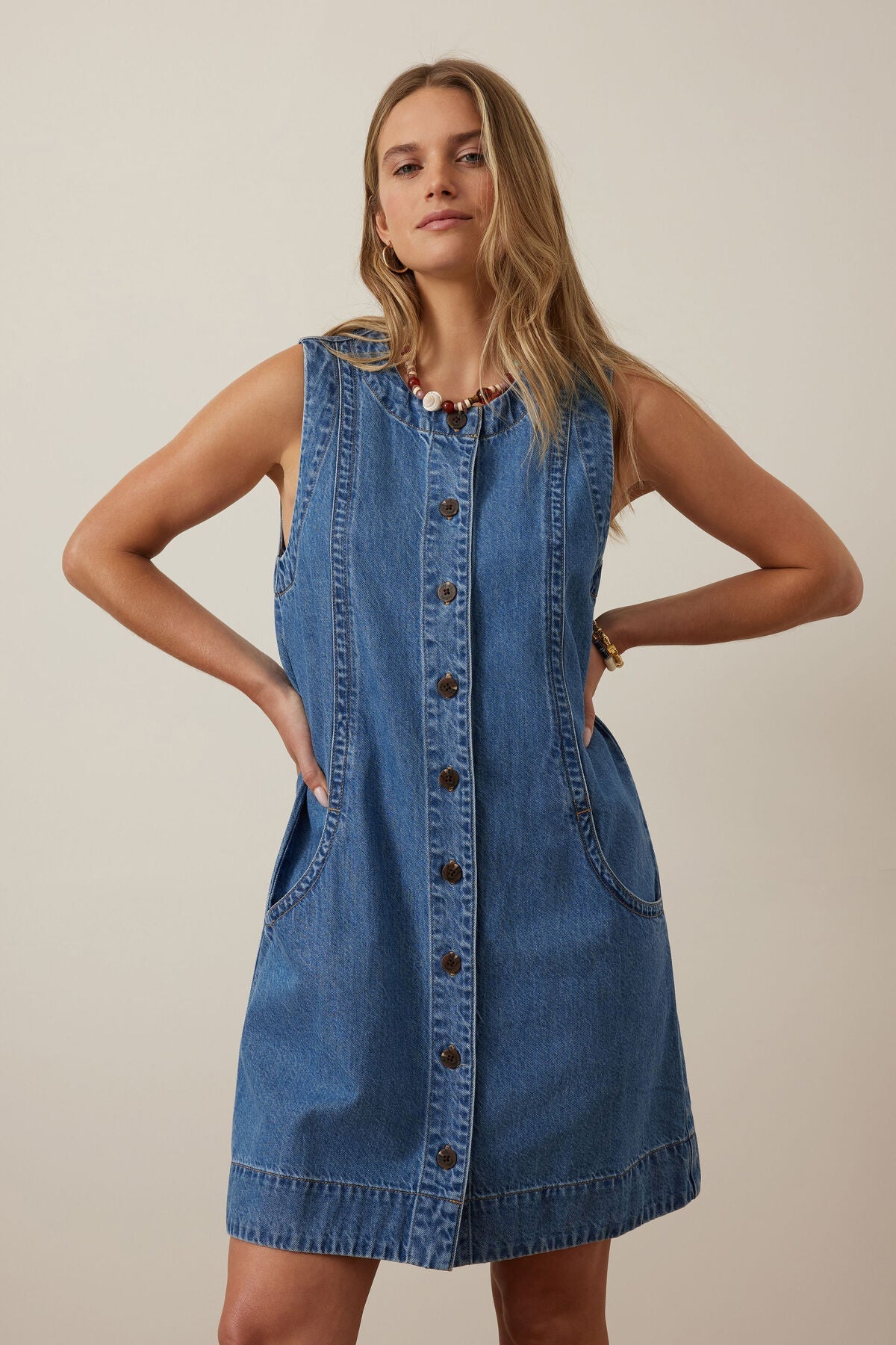 Suki Shift Dress (Fresh Indigo) - Something For Me