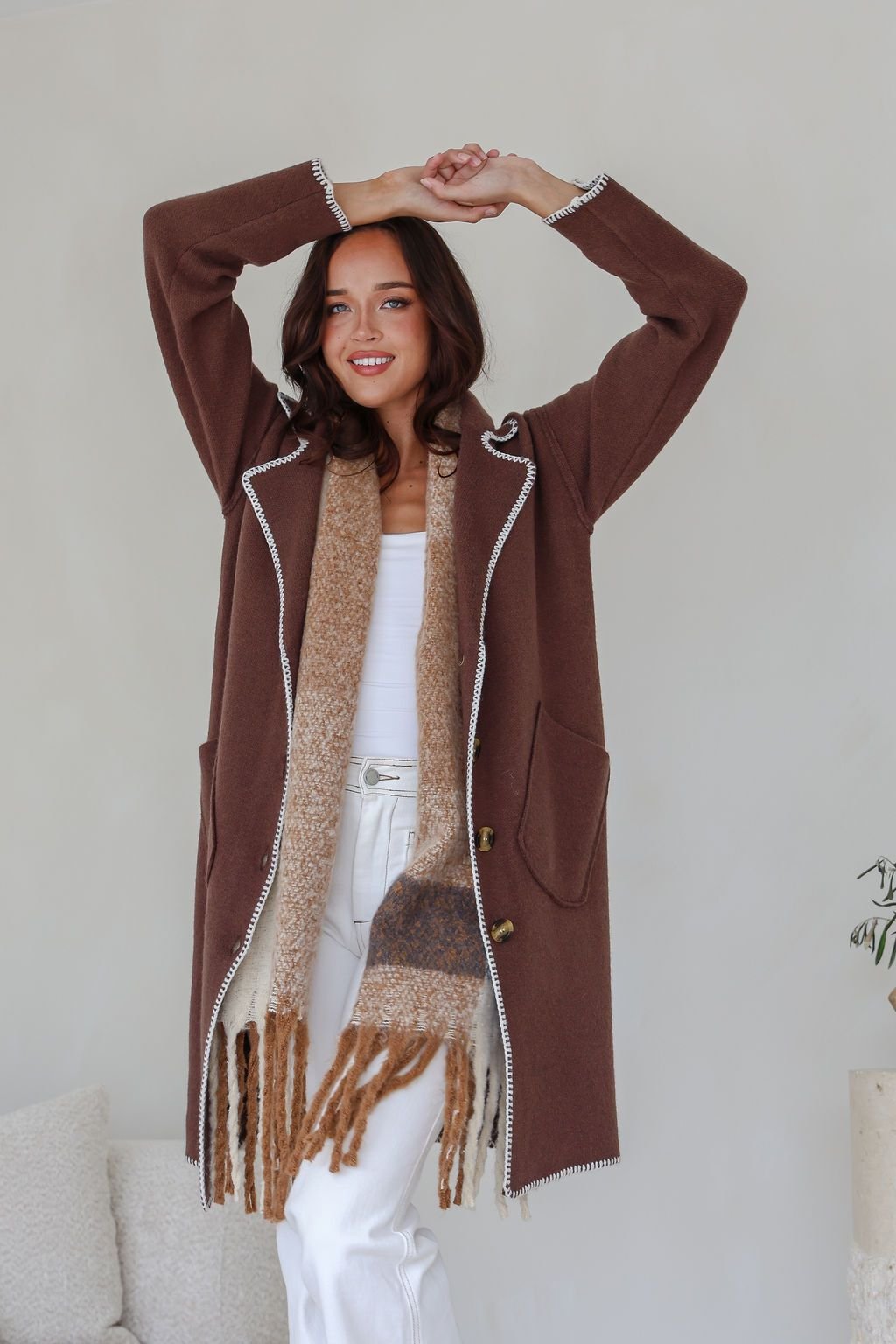Thea Cardigan (Chocolate) - Something For Me