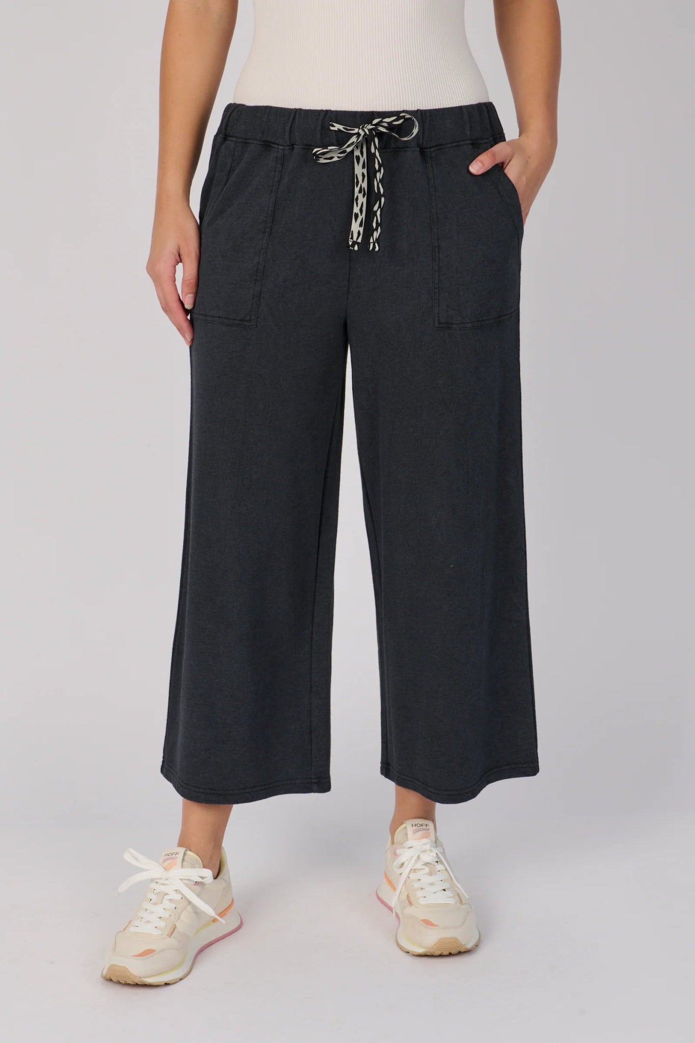 Wide Leg Cullotte (Black) - Something For Me