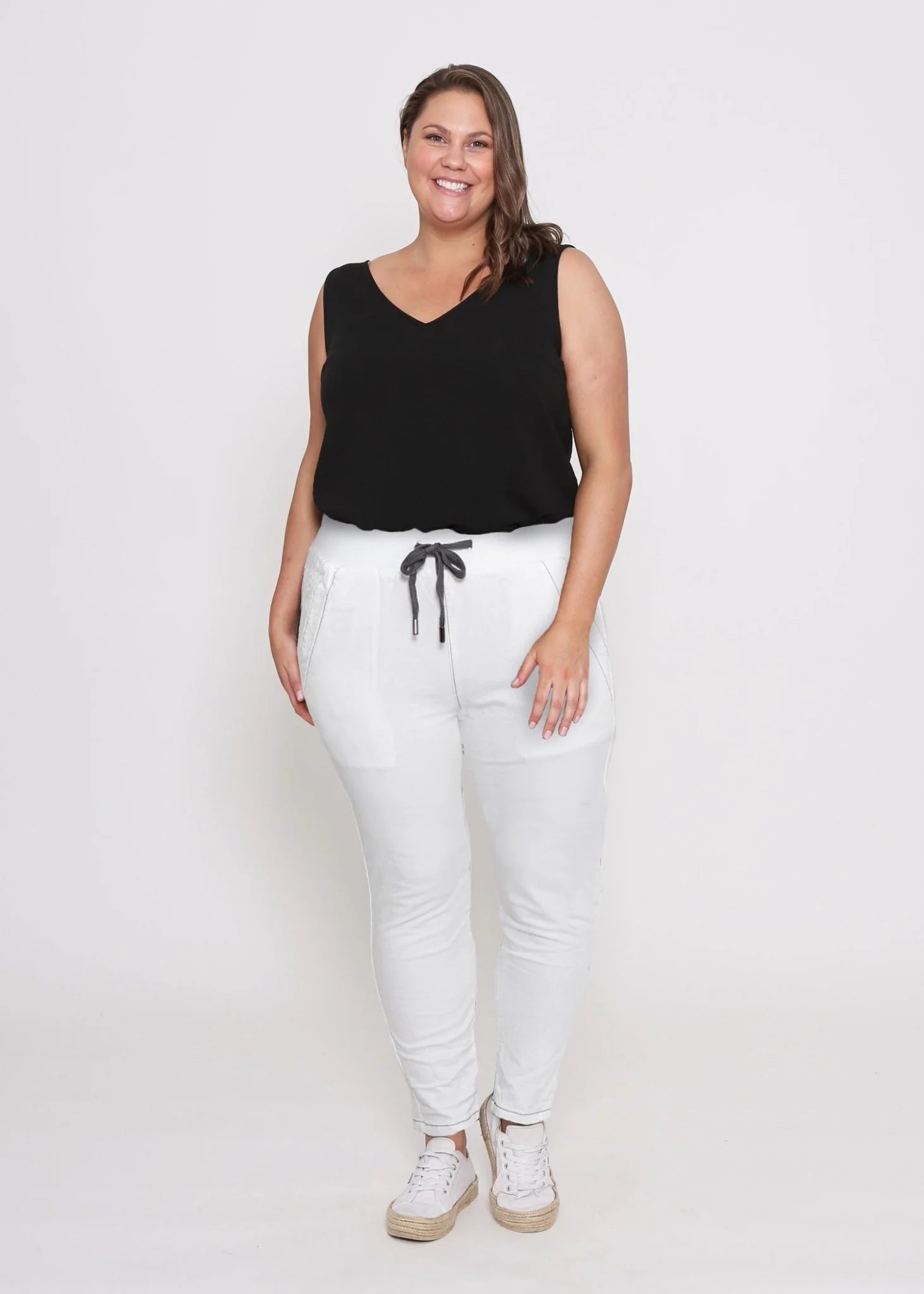 Riley Jogger (White) - Something For Me