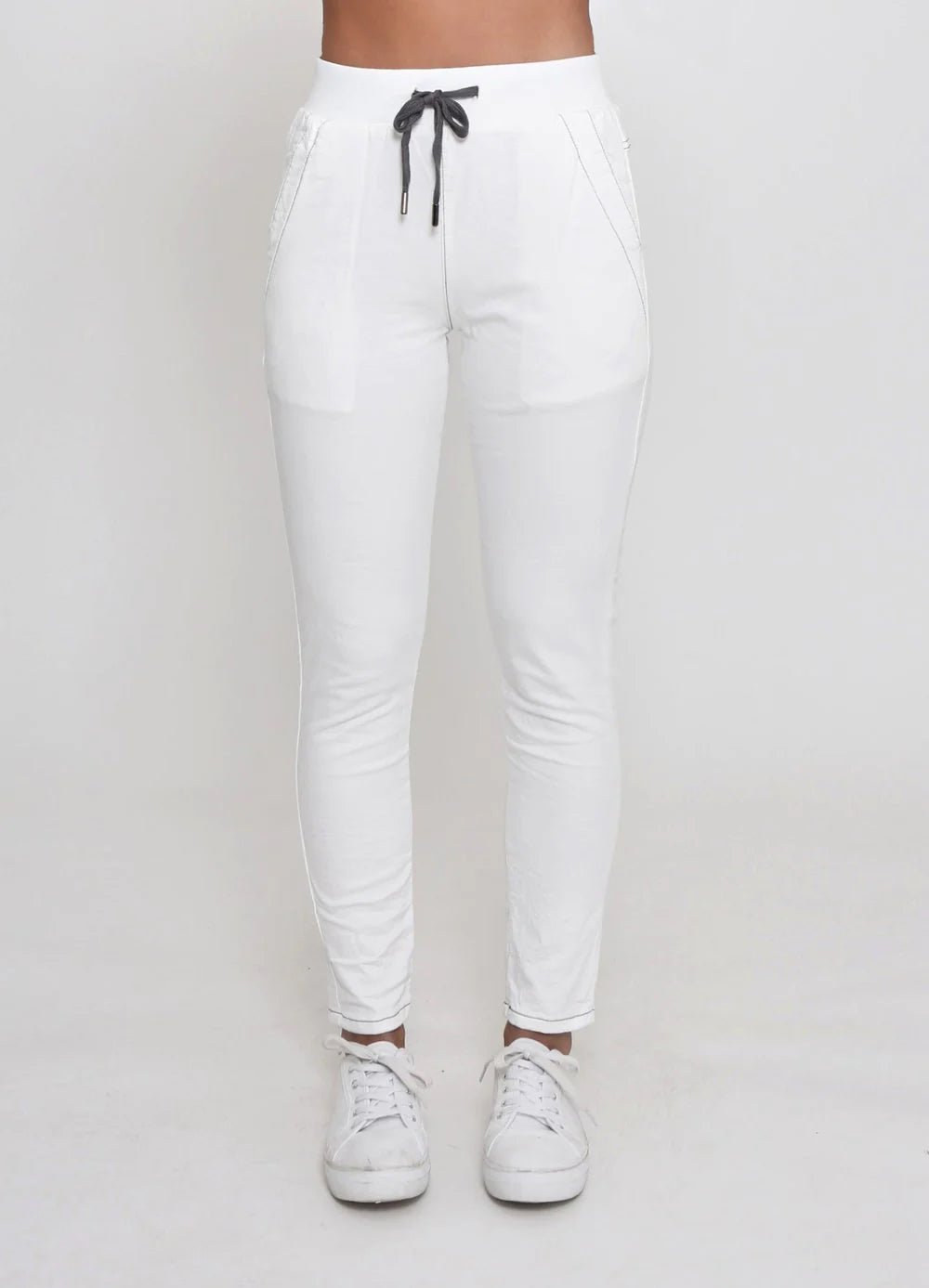 Riley Jogger (White) - Something For Me