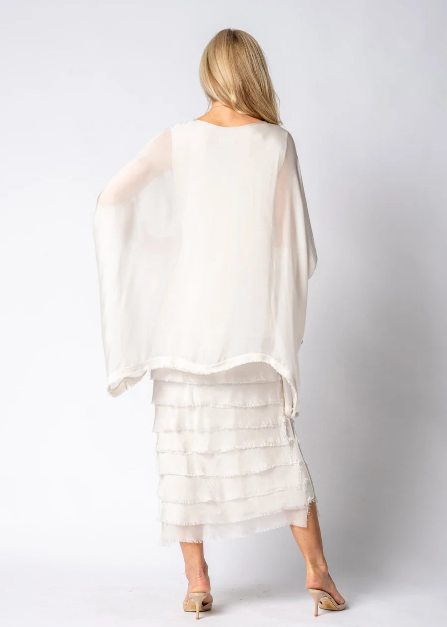 Candie Silk Dress (Latte)