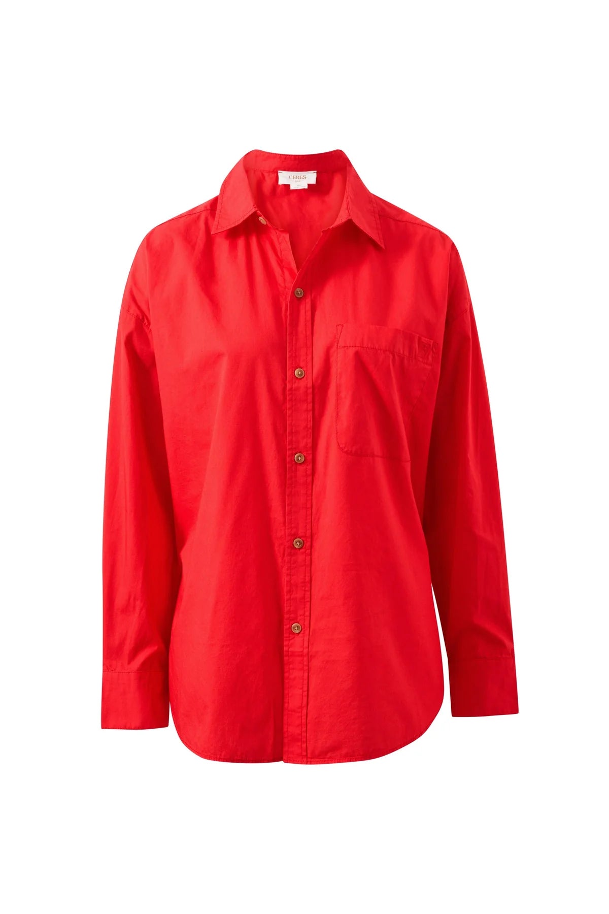 Peta Oversized Shirt (Heritage Red)
