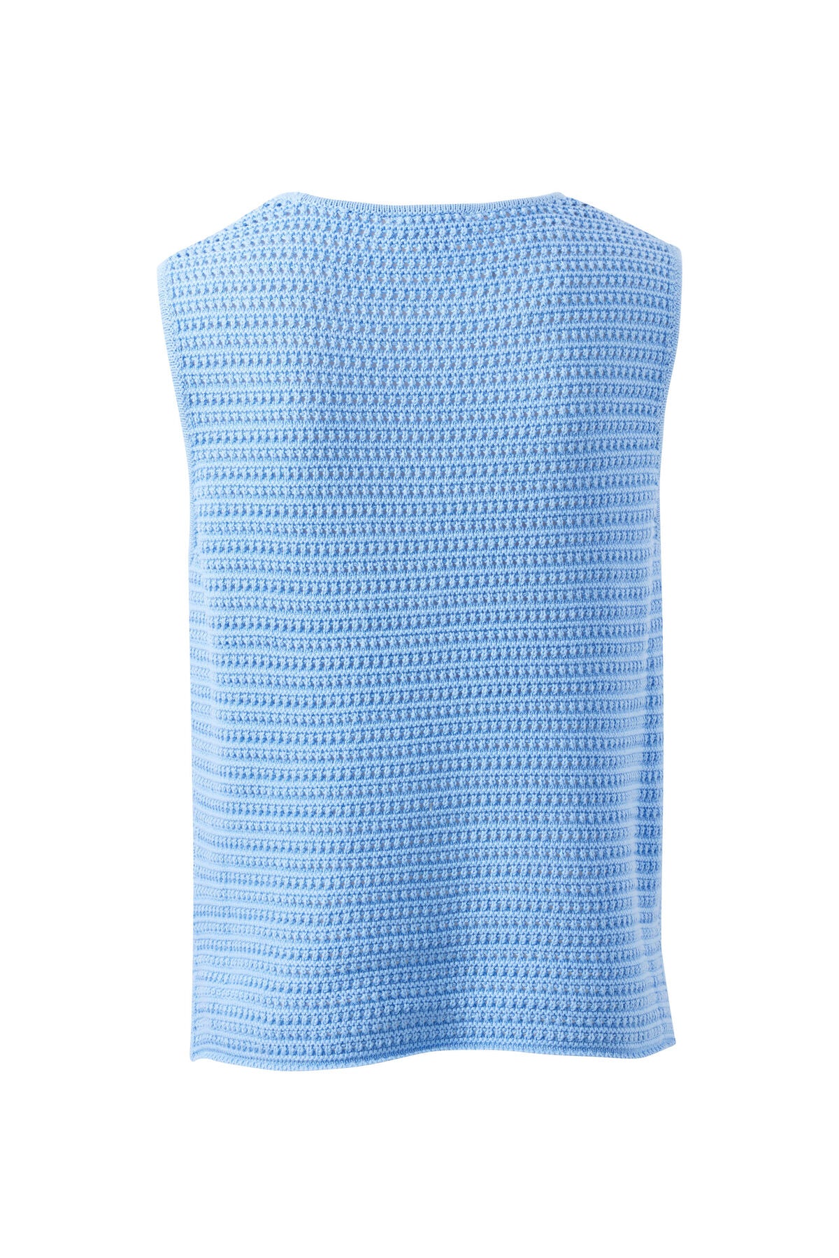 Margot Mesh Knit Tank (Sky Blue)