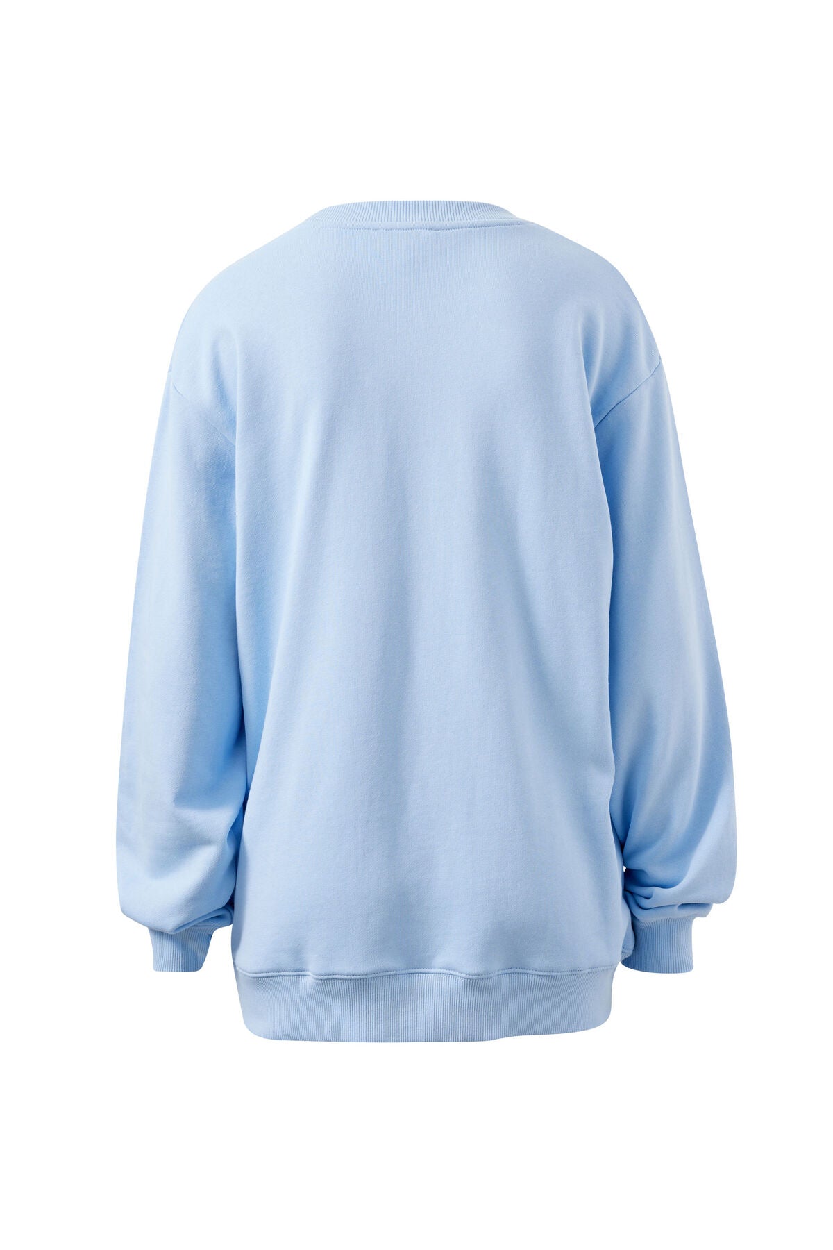 Isla Oversized Slouchy Crew (China Blue/Mulberry Heritage Outline)