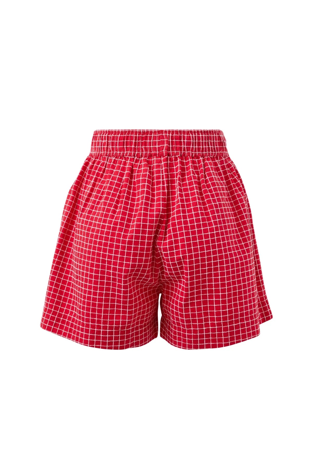 Mila Short (Textured Red Check)