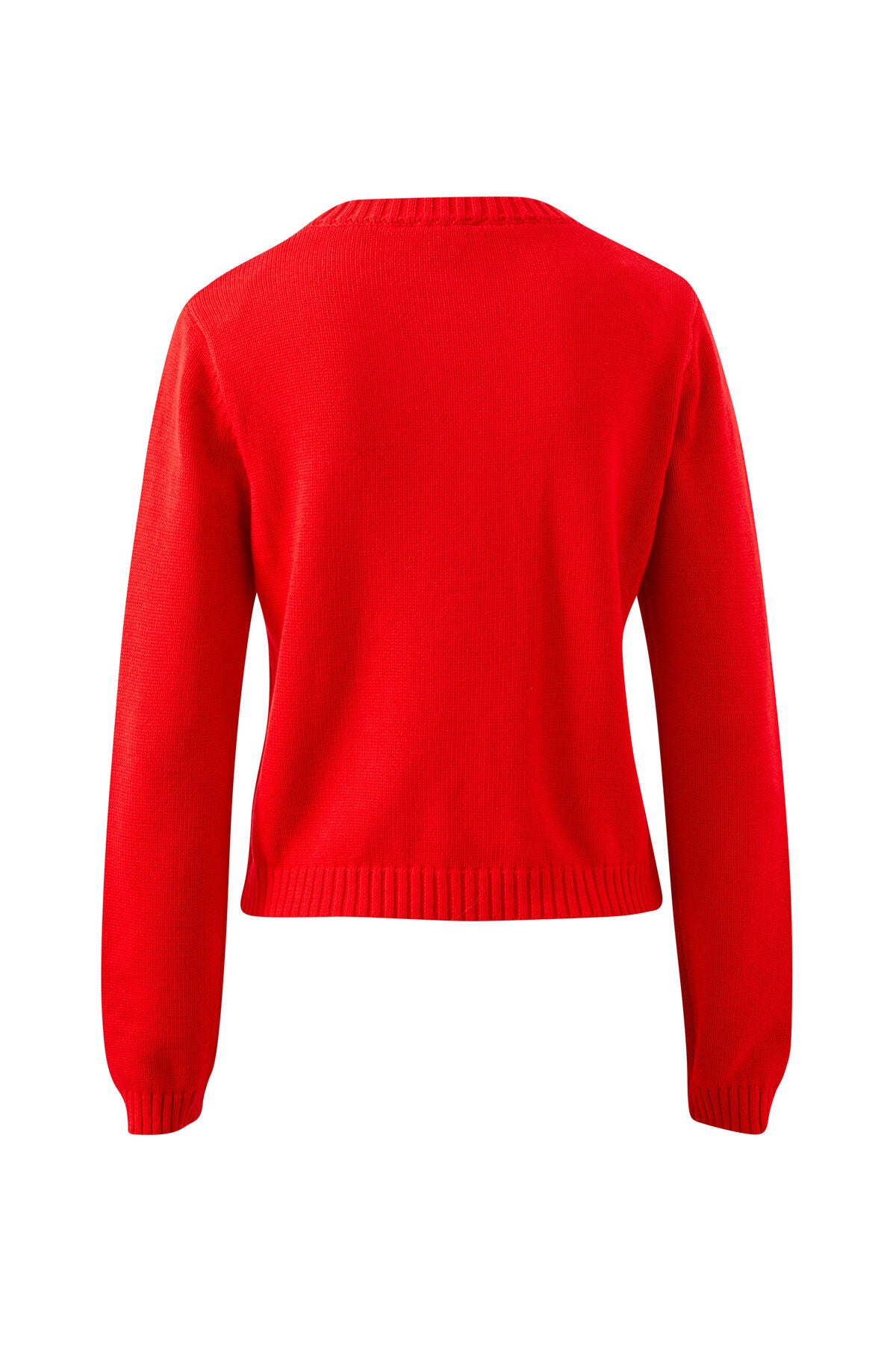 Nelly Long Sleeve Knit Cardi (Fiery Red)