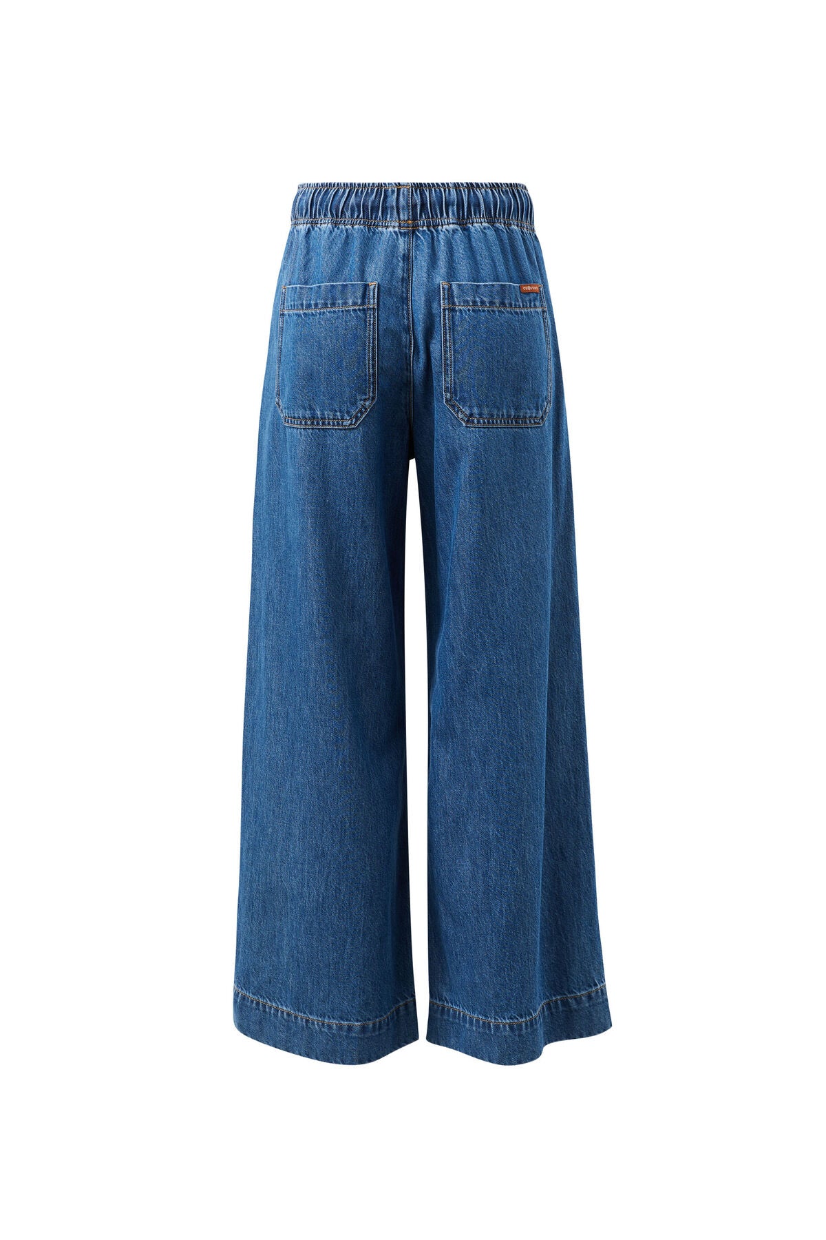 Andie Wide Leg Drawstring Pant (Fresh Indigo)