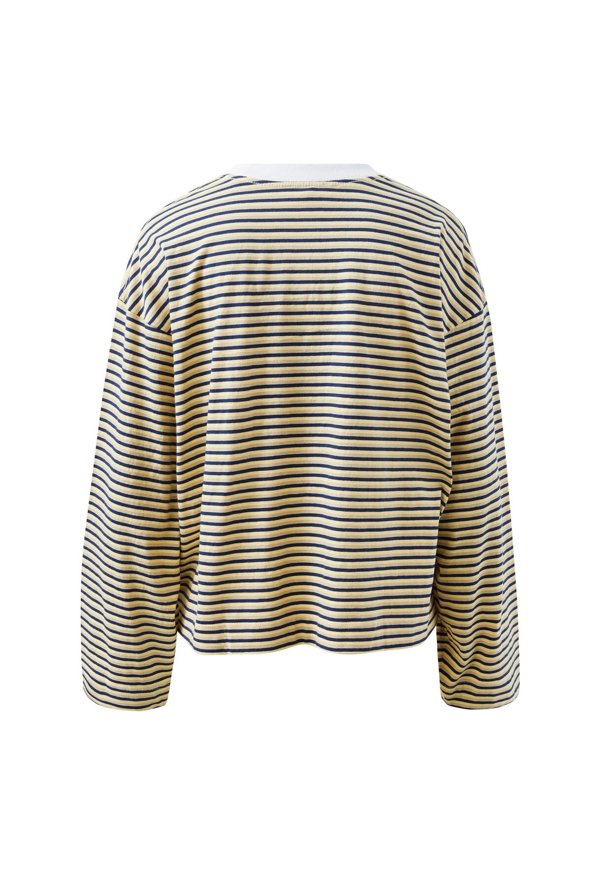 Beau Long Sleeve Slouchy Tee (Heritage Navy/Butter/Stone Stripe)
