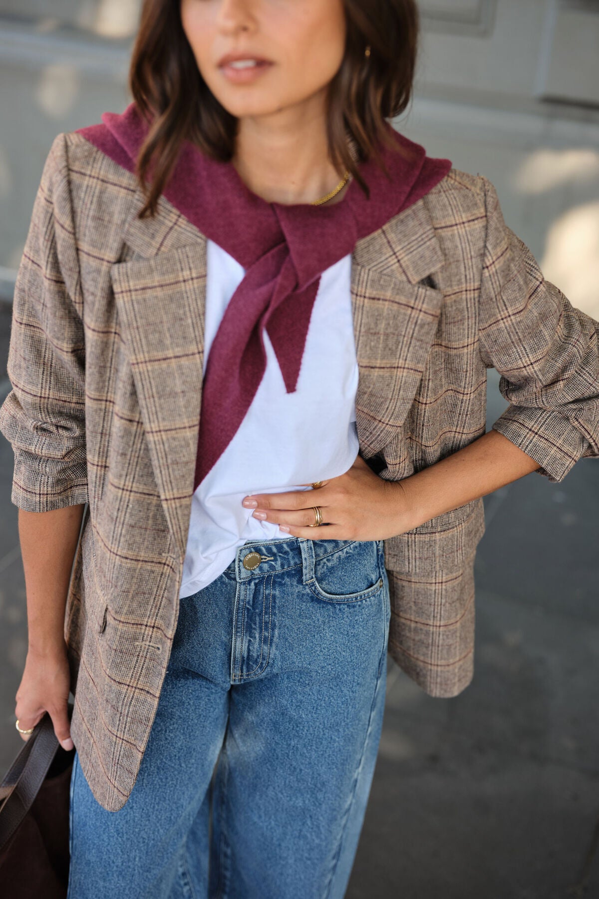 Joni Blazer (Brown Check)