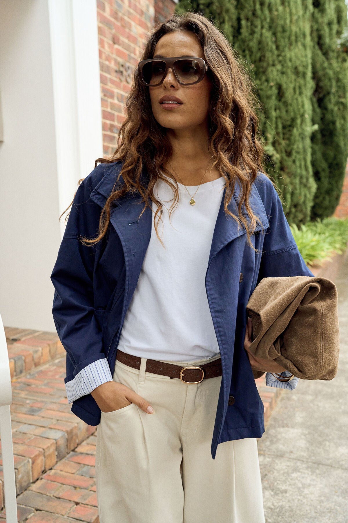 Dakota Funnel Neck Jacket (Heritage Navy)