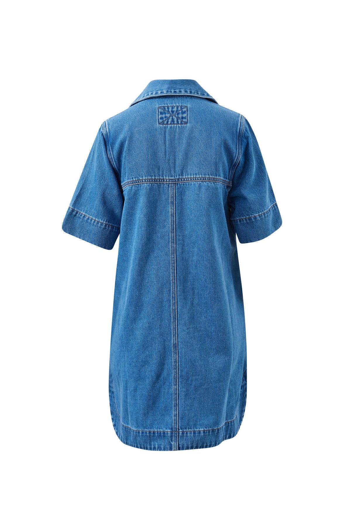 Bonnie Relaxed Shirt Dress (Fresh Indigo)