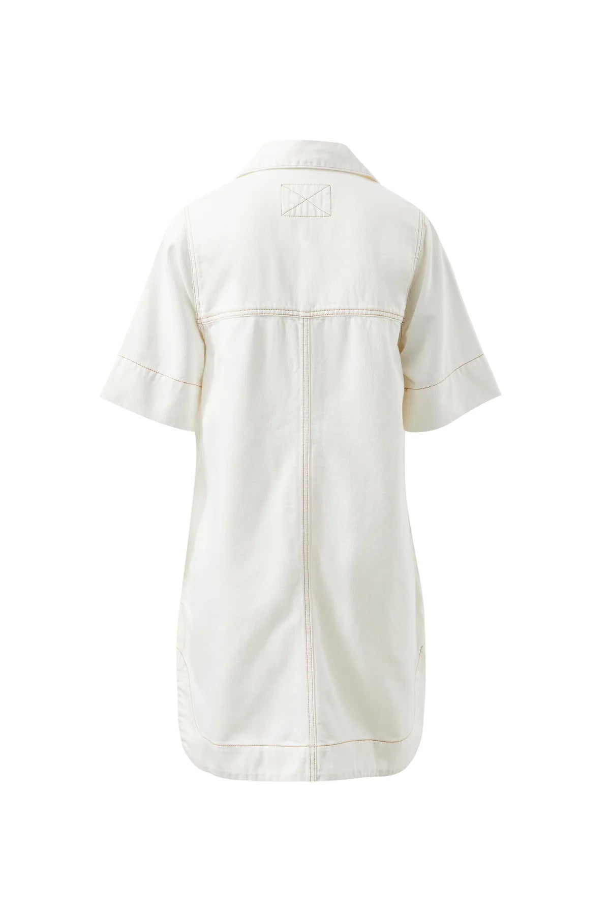 Bonnie Relaxed Shirt Dress (Fresh Ecru)