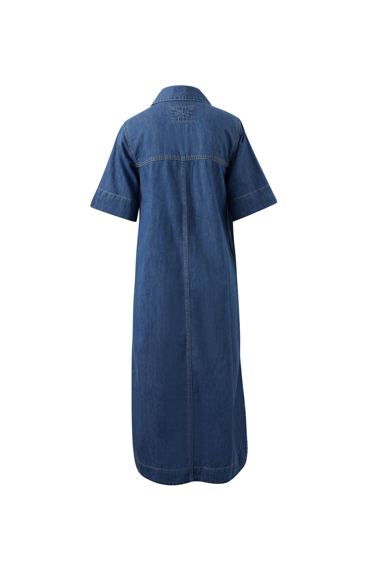Sloane Short Sleeve Midi Dress (True Indigo)