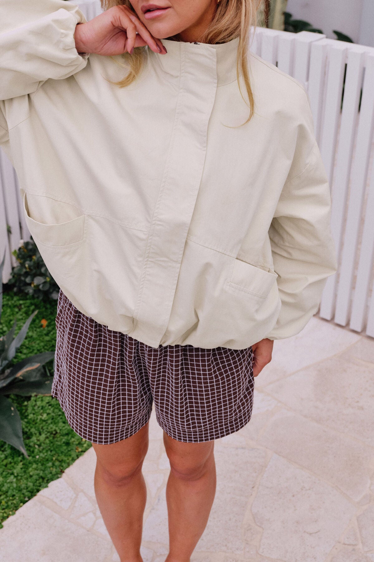 Gwen Bubble Jacket (Putty)