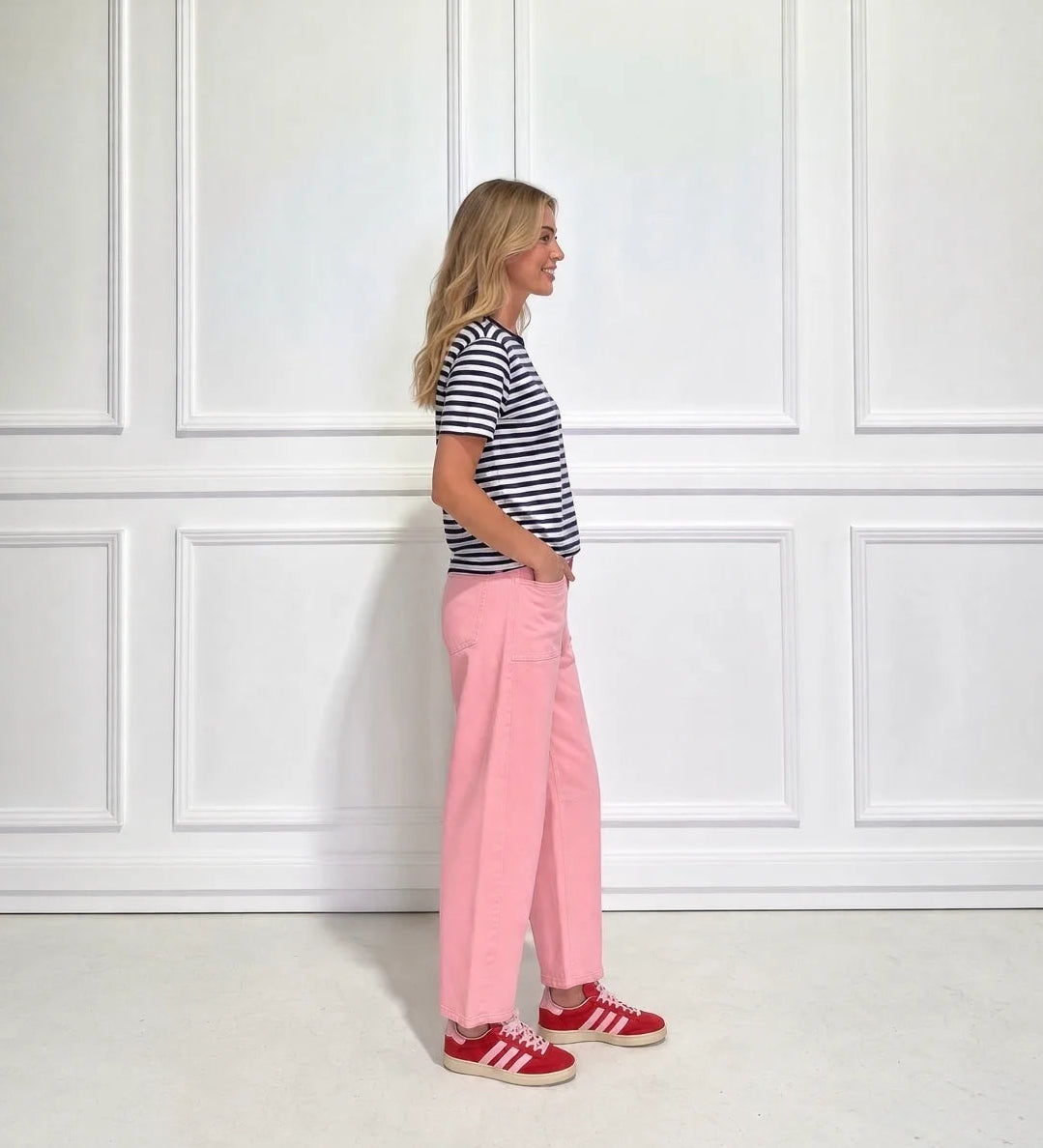 Leo Barrel Jeans (Sand Blush)