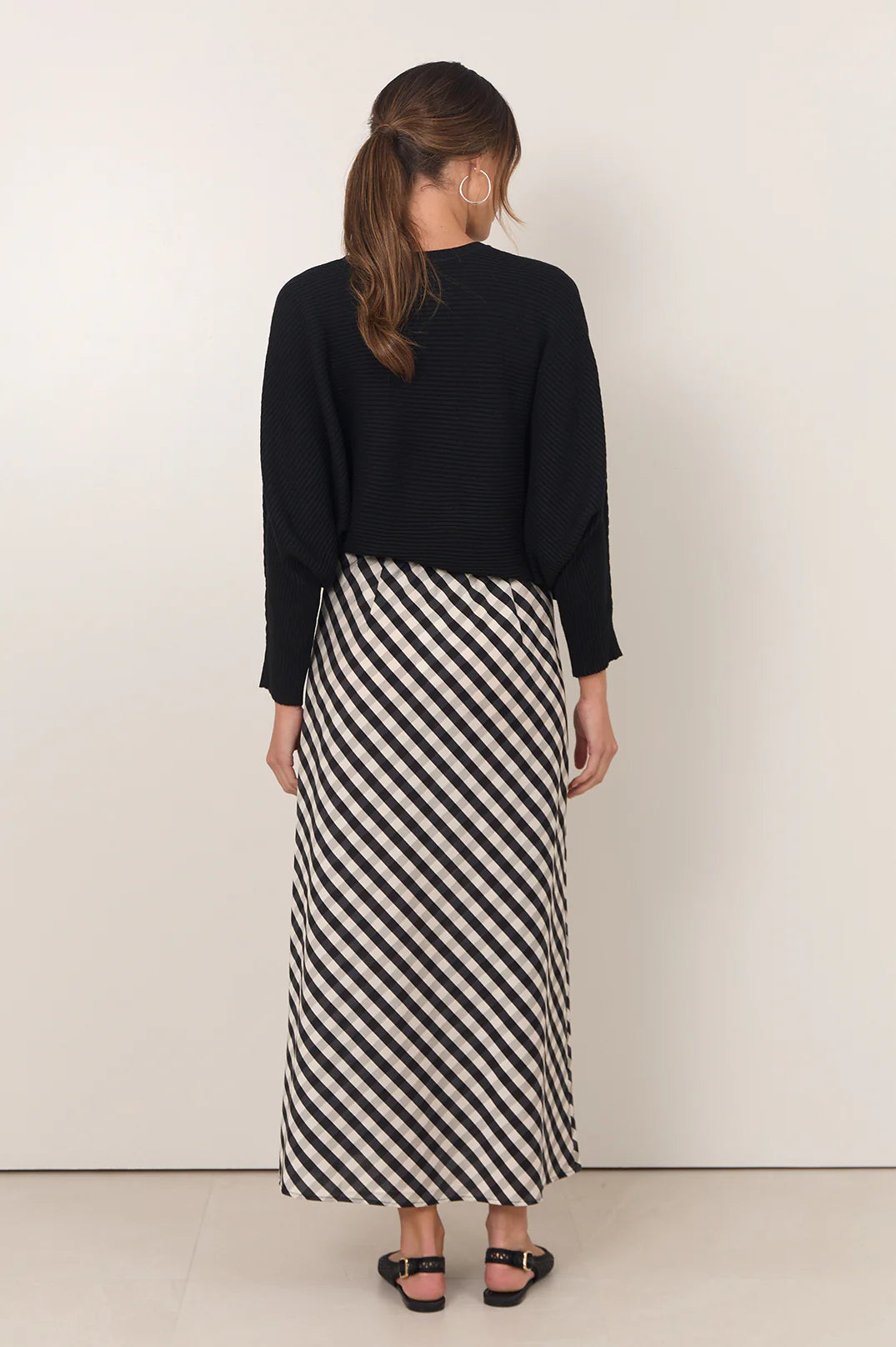 Mae Gingham Maxi Skirt