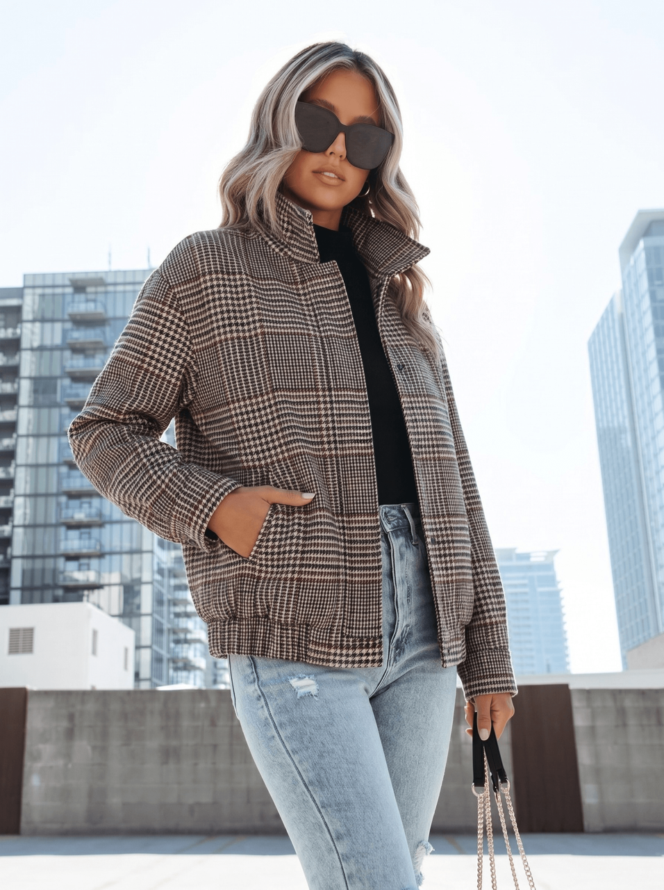Caroline Check Jacket