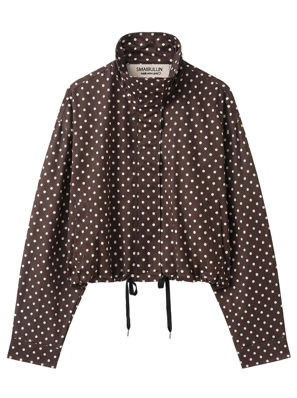 Polka Dot Spray Jacket (Choc)