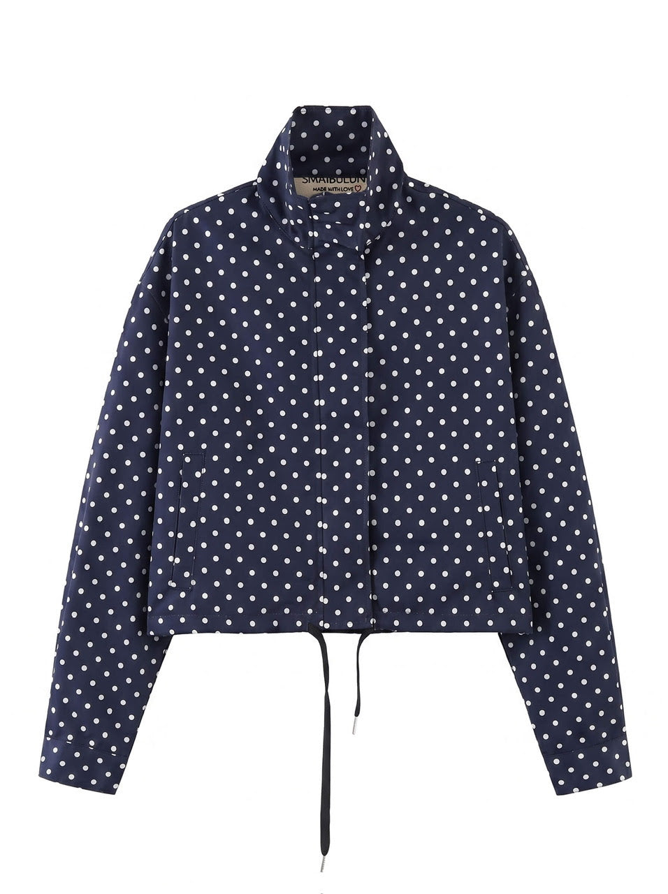 Polka Dot Spray Jacket (Navy)
