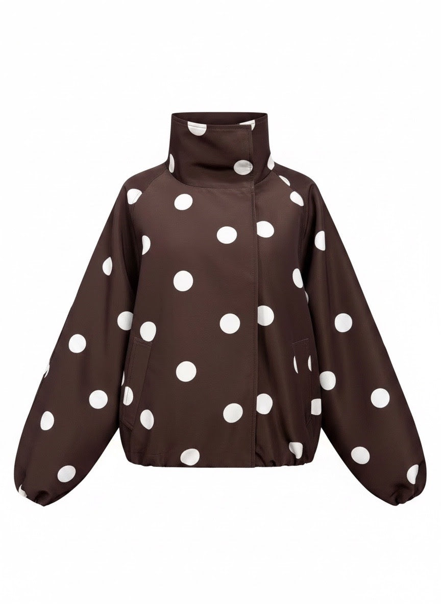 Amara Spray Jacket (Chocolate/White)