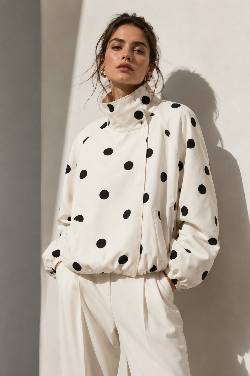 Amara Spray Jacket (Cream/Black)
