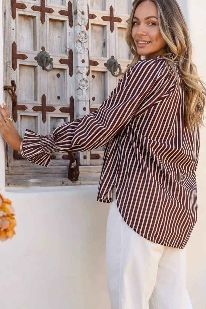 Sorrento Top (Chocolate/White)