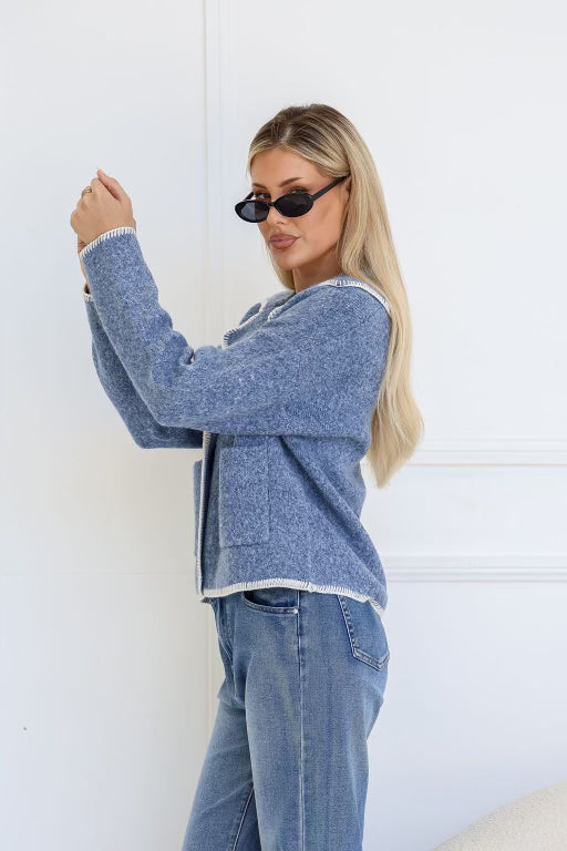 Zella Cardigan (Indigo)