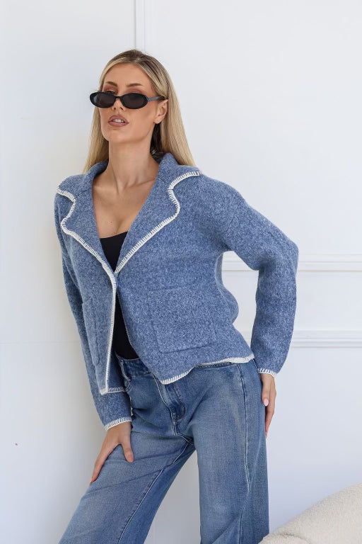 Zella Cardigan (Indigo)