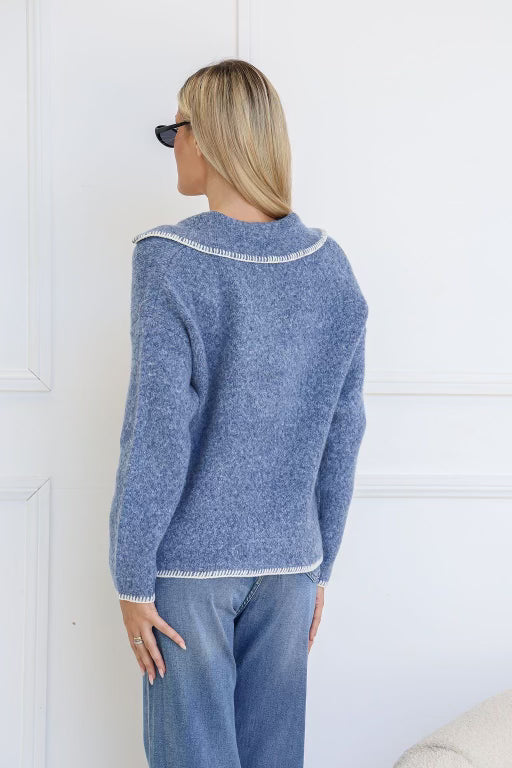 Zella Cardigan (Indigo)